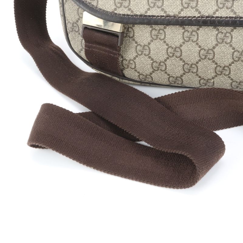 Gucci GG Supreme Leather Shoulder Bag Crossbody Messenger Business Commute