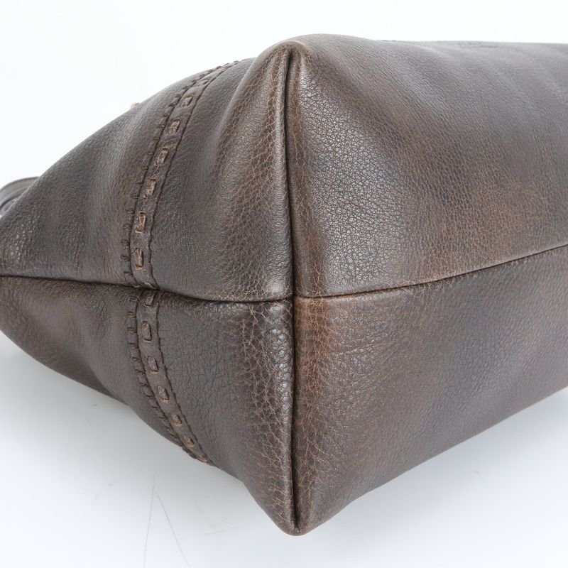 Gucci With Control Card Bamboo Laidback Crafty 339002 Leather Tote Bag Shoulder