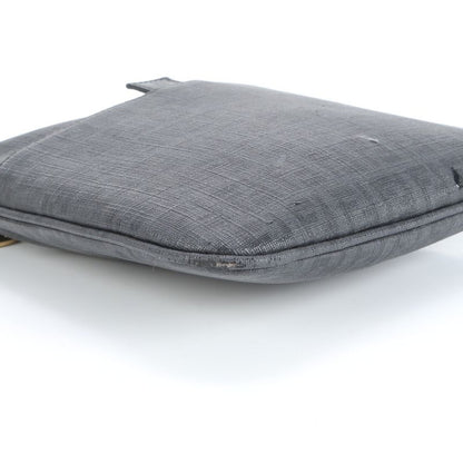 Fendi Zucchino Charm Shoulder Bag Crossbody Black 8bt150 Genuine Leather Women