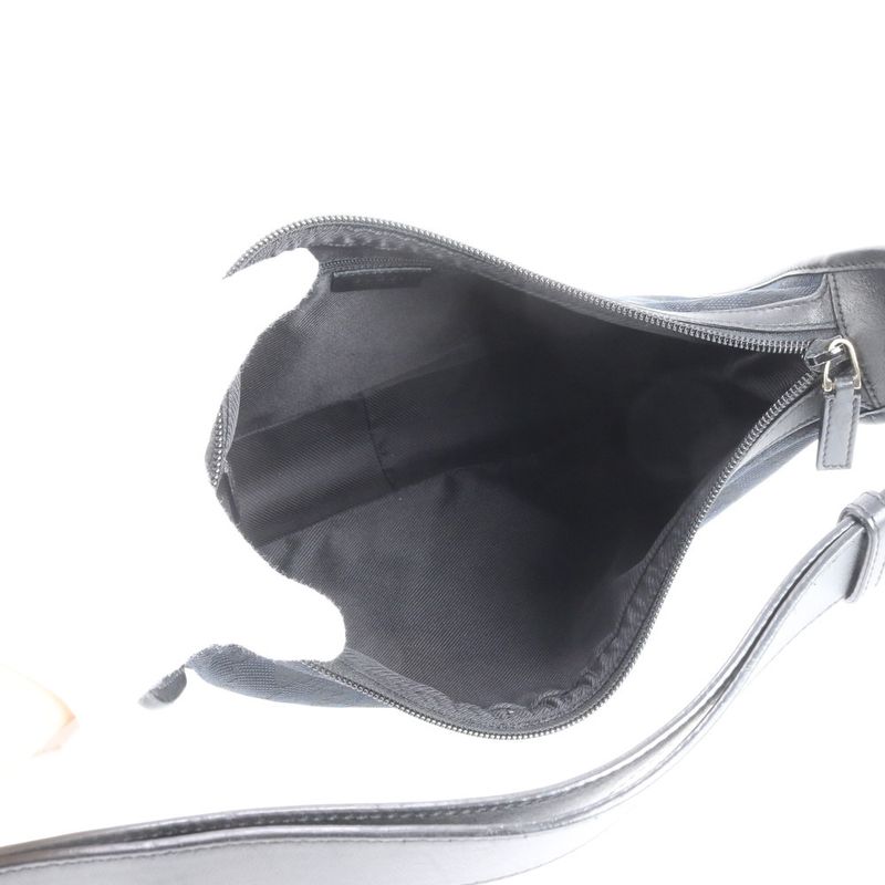 Gucci GG Canvas Leather Shoulder Bag Shoulder One Shoulder Black 001-4205 Tote