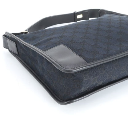 Gucci GG Canvas Leather Shoulder Bag Shoulder One Shoulder Black 001-4205 Tote