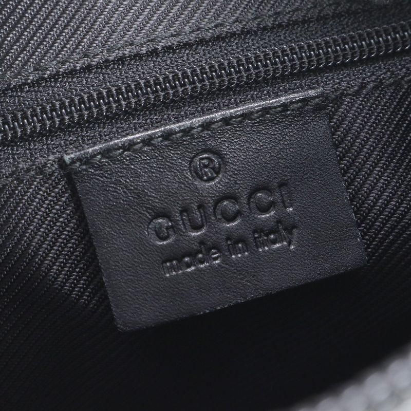 Gucci GG Canvas Leather Shoulder Bag Shoulder One Shoulder Black 001-4205 Tote