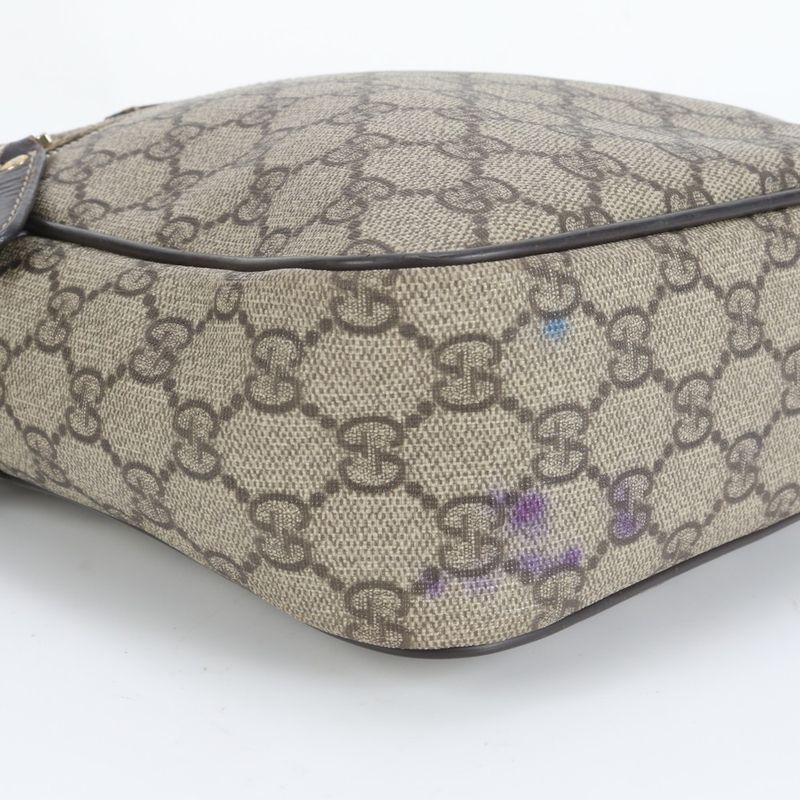 Gucci GG Supreme Leather Shoulder Bag Crossbody Messenger Business Commuter