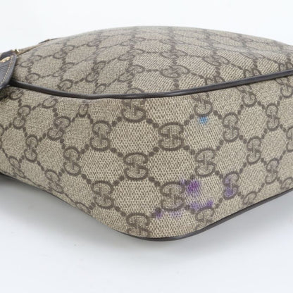 Gucci GG Supreme Leather Shoulder Bag Crossbody Messenger Business Commuter