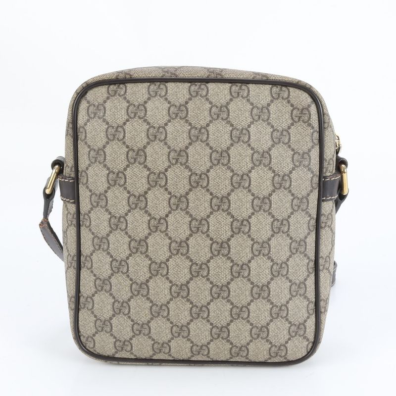 Gucci GG Supreme Leather Shoulder Bag Crossbody Messenger Business Commuter