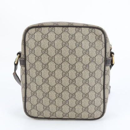 Gucci GG Supreme Leather Shoulder Bag Crossbody Messenger Business Commuter