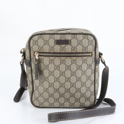 Gucci GG Supreme Leather Shoulder Bag Crossbody Messenger Business Commuter