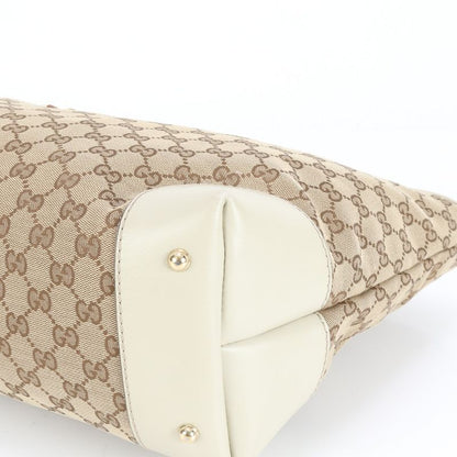 Gucci GG Canvas Heart Bit Leather Tote Bag Shoulder Hand A4 269956 Women's EUE