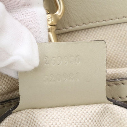 Gucci GG Canvas Heart Bit Leather Tote Bag Shoulder Hand A4 269956 Women's EUE