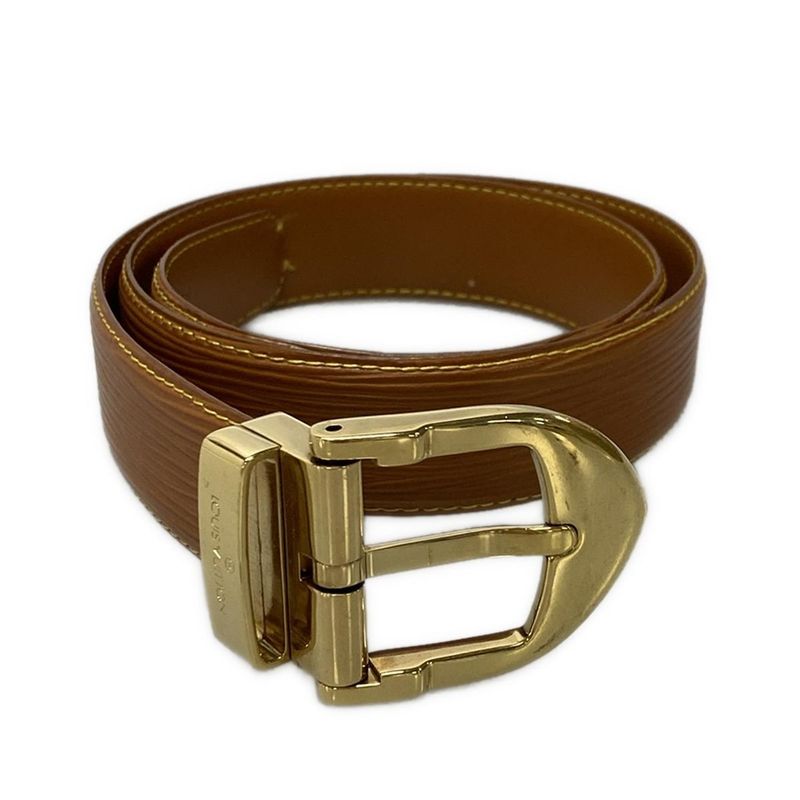 Louis Vuitton Belt Epi 85/34 Santure Classic Epi R15008 Zipangu Gold Leather
