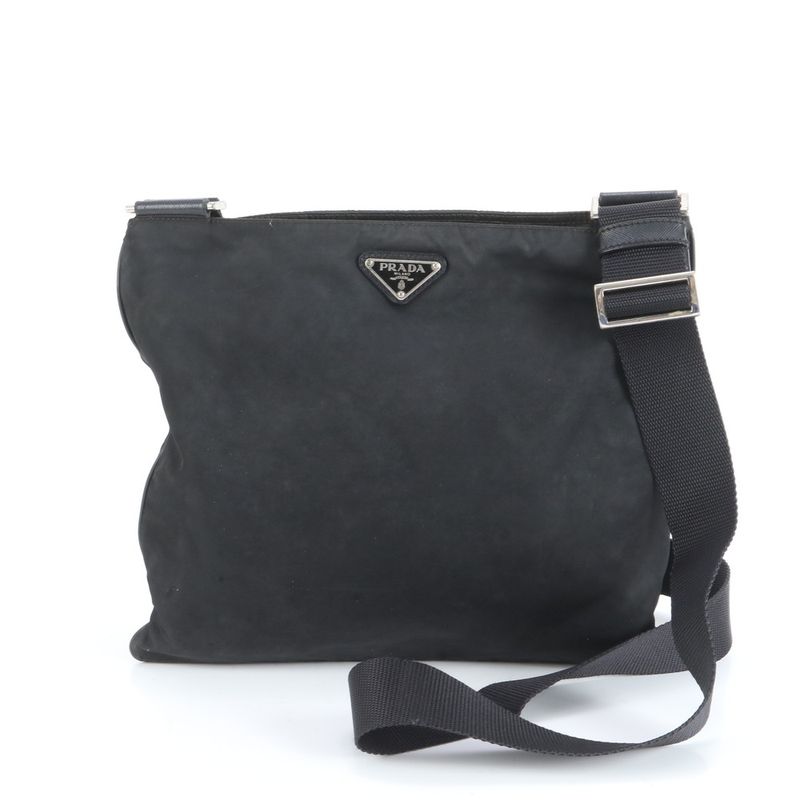 Prada Tessuto Nylon Triangle Logo Shoulder Bag Crossbody Messenger Business Men
