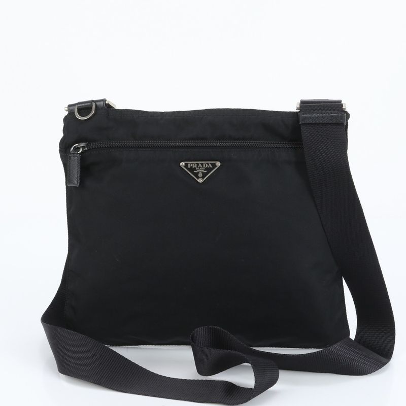 Prada Tessuto Nylon Triangle Logo Shoulder Bag Crossbody Messenger Business