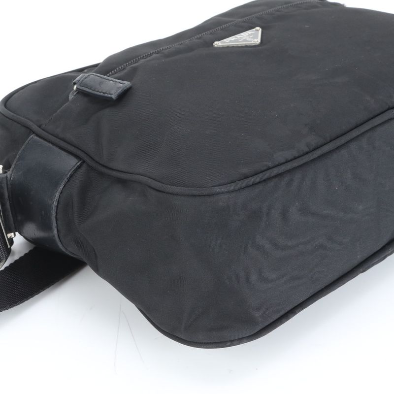Prada Tessuto Nylon Triangle Logo Shoulder Bag Crossbody Messenger Business