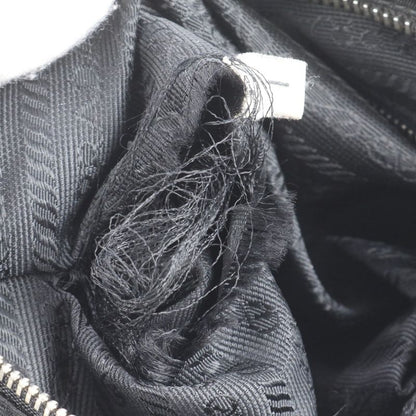 Prada Tessuto Nylon Triangle Logo Leather Shoulder Bag Crossbody Messenger