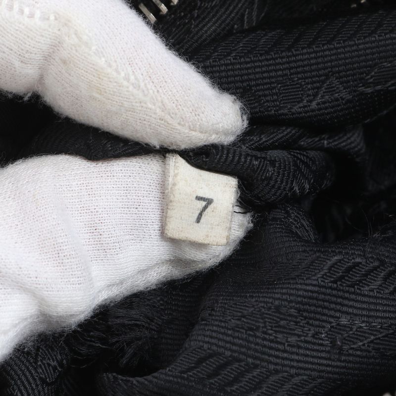 Prada Tessuto Nylon Triangle Logo Leather Shoulder Bag Crossbody Messenger