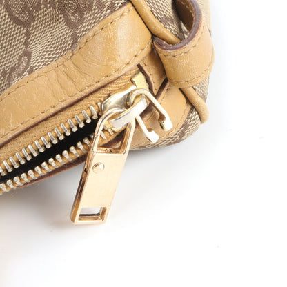 Gucci GG Canvas Leather Mini Boston Handbag Tote 000-0851 Brown Women ERE Cx10-1