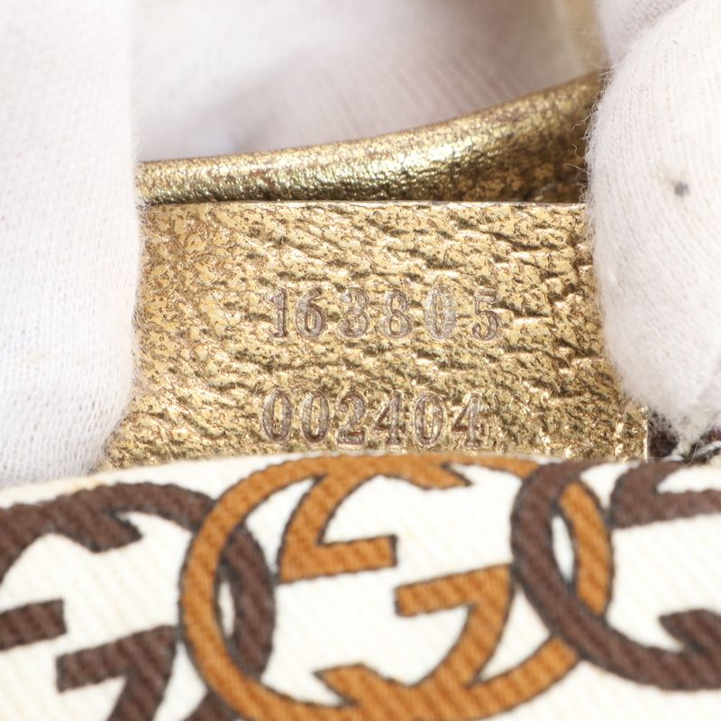 Gucci GG Canvas Ribbon Princy Leather Tote Bag Shoulder Hand 163805 Women's EUE