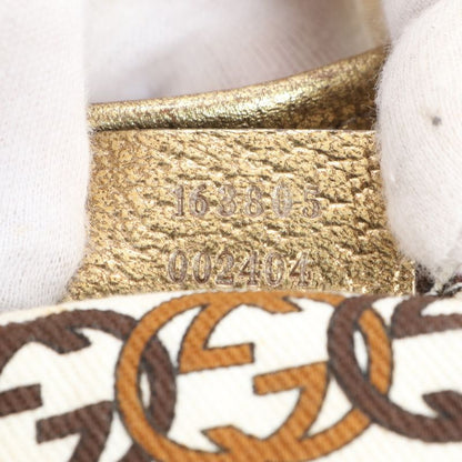 Gucci GG Canvas Ribbon Princy Leather Tote Bag Shoulder Hand 163805 Women's EUE