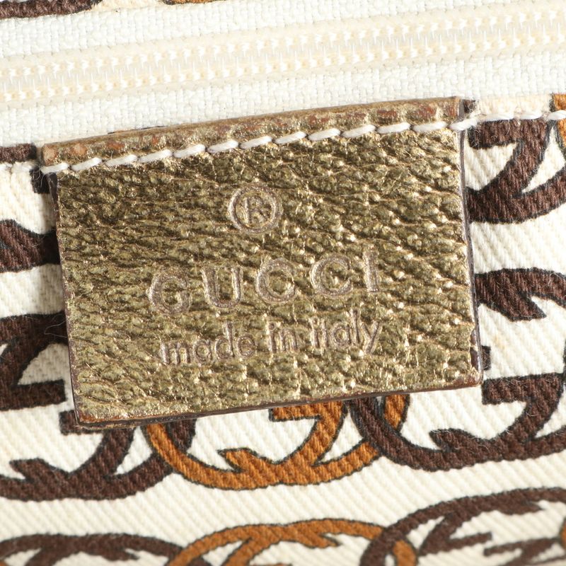 Gucci GG Canvas Ribbon Princy Leather Tote Bag Shoulder Hand 163805 Women's EUE