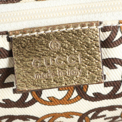 Gucci GG Canvas Ribbon Princy Leather Tote Bag Shoulder Hand 163805 Women's EUE