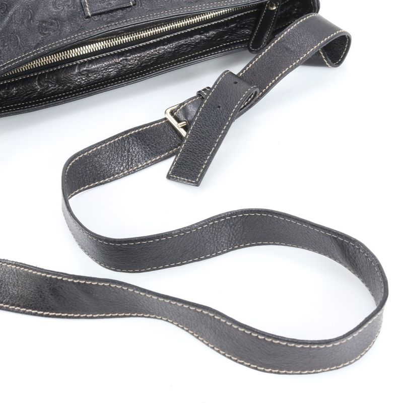 Guccissima With Control Card 201446 Leather Shoulder Bag Crossbody Messenger