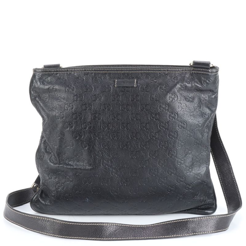 Guccissima With Control Card 201446 Leather Shoulder Bag Crossbody Messenger