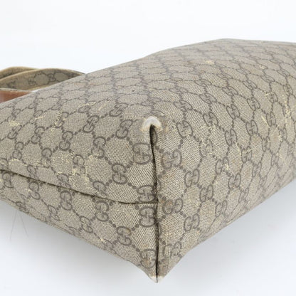 Gucci GG Supreme Sherry Line Leather Tote Bag Shoulder Business Commuter