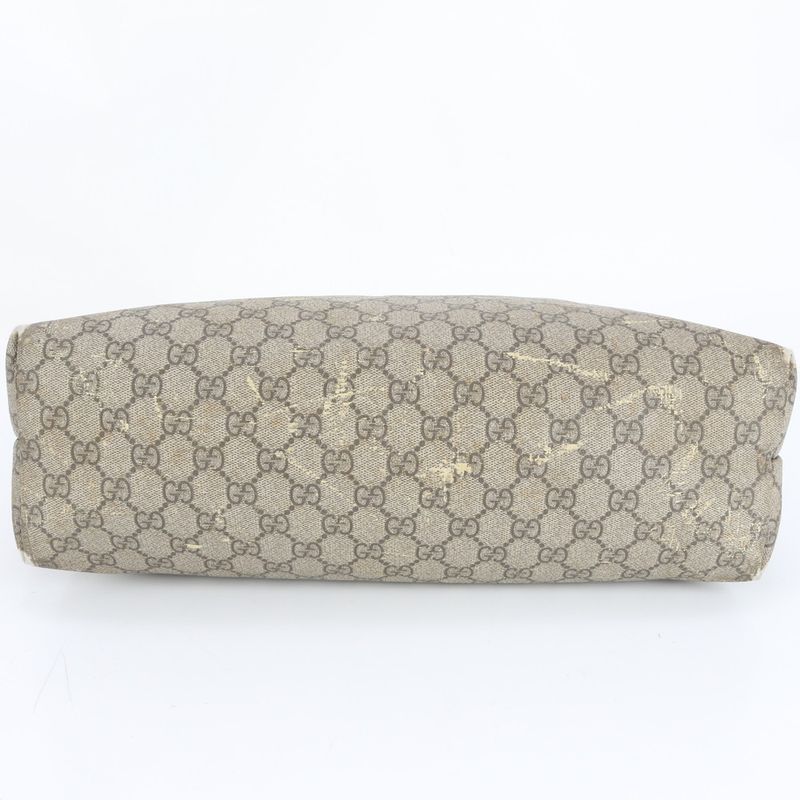 Gucci GG Supreme Sherry Line Leather Tote Bag Shoulder Business Commuter