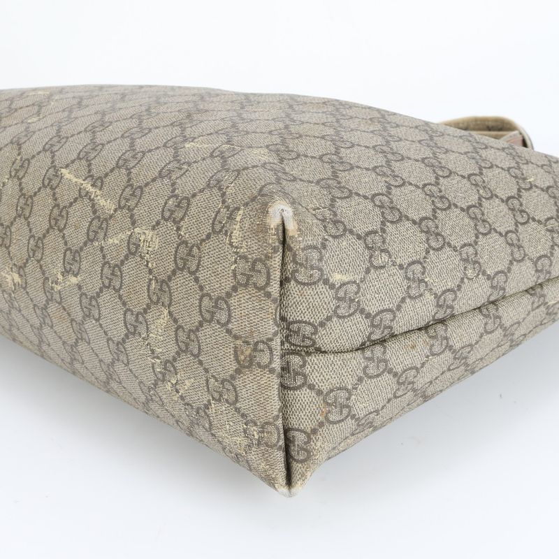 Gucci GG Supreme Sherry Line Leather Tote Bag Shoulder Business Commuter