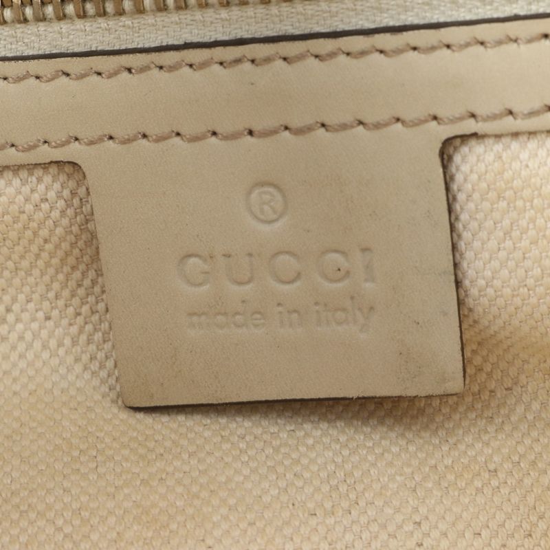 Gucci GG Canvas Sherry Line Ribbon Mayfair Leather Tote Bag Shoulder 257061