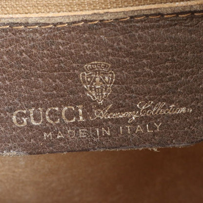 Old Gucci GG Supreme Sherry Line Mini Boston Leather Handbag Tote Brown Women's