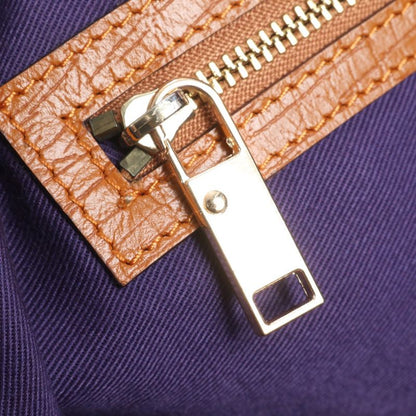 Gucci GG Canvas With Charm 137396 Leather Tote Bag Shoulder Hand Brown Women's