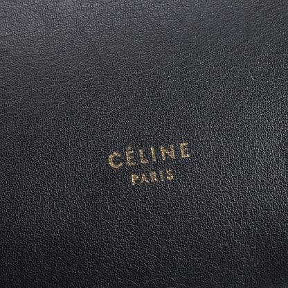 Celine Small Belt Bag Leather Hand Tote Bicolor Black A4 Genuine Leather Women