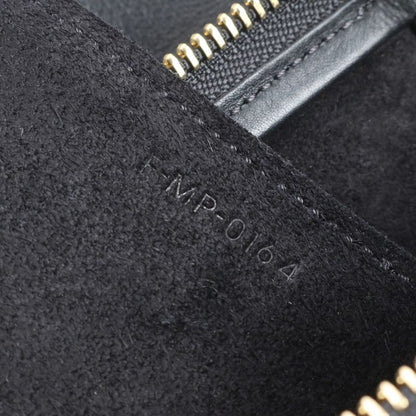 Celine Small Belt Bag Leather Hand Tote Bicolor Black A4 Genuine Leather Women