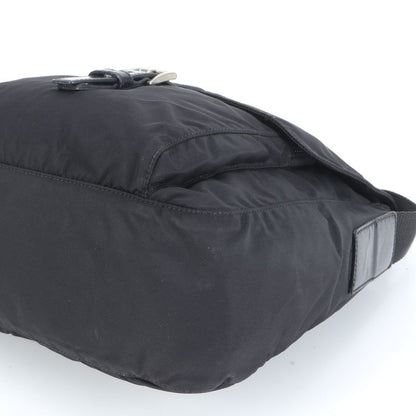 Prada Tessuto Nylon Triangle Logo Leather Shoulder Bag Crossbody Messenger