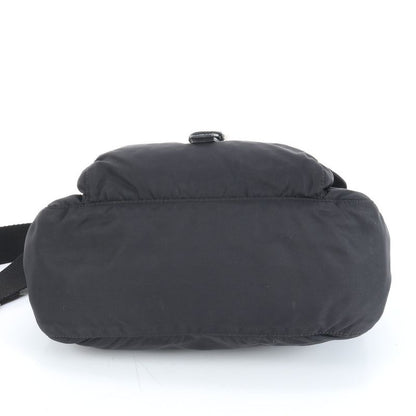 Prada Tessuto Nylon Triangle Logo Leather Shoulder Bag Crossbody Messenger