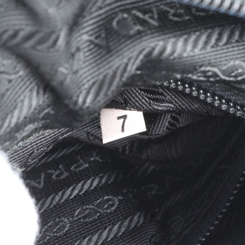 Prada Tessuto Nylon Triangle Logo Leather Shoulder Bag Crossbody Messenger