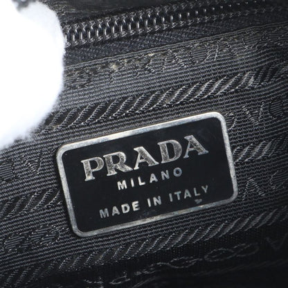Prada Tessuto Nylon Triangle Logo Leather Shoulder Bag Crossbody Messenger