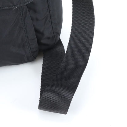 Prada Tessuto Nylon Triangle Logo Leather Shoulder Bag Crossbody Messenger