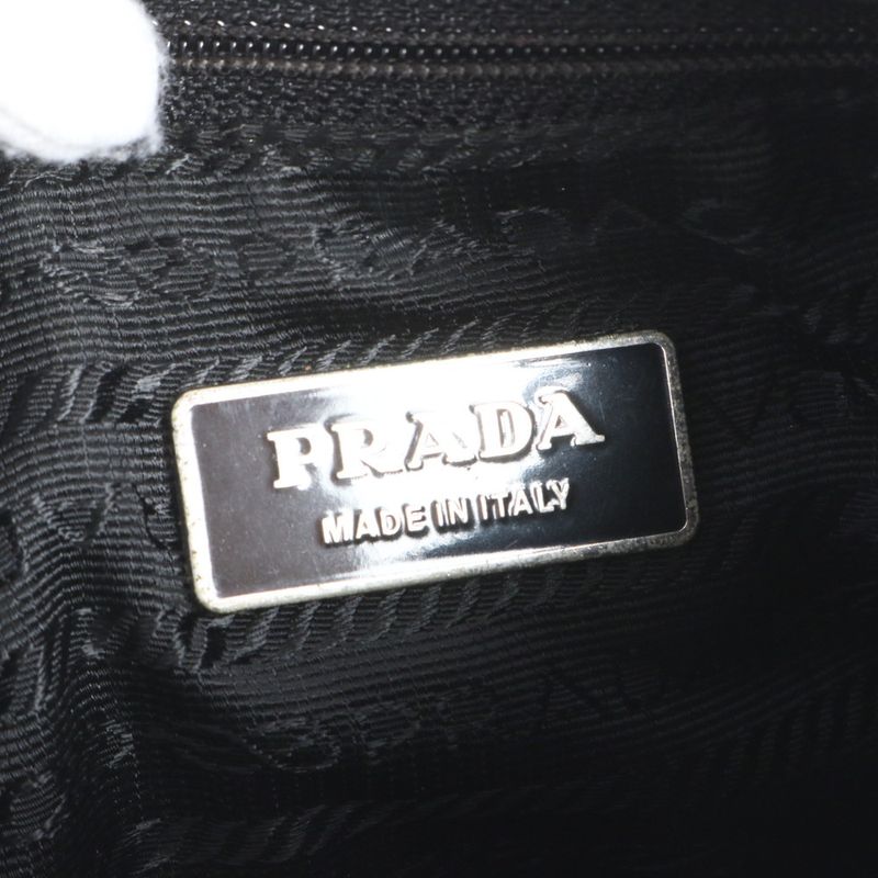 Prada Tessuto Nylon Triangle Logo Leather Shoulder Bag Crossbody Messenger Men