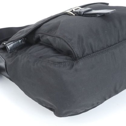 Prada Tessuto Nylon Triangle Logo Leather Shoulder Bag Crossbody Messenger Men