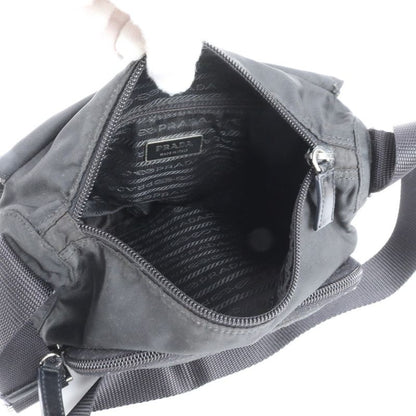 Prada Tessuto Nylon Triangle Logo Leather Shoulder Bag Crossbody Messenger Men