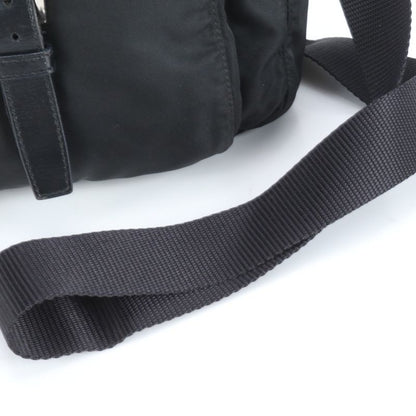 Prada Tessuto Nylon Triangle Logo Leather Shoulder Bag Crossbody Messenger Men