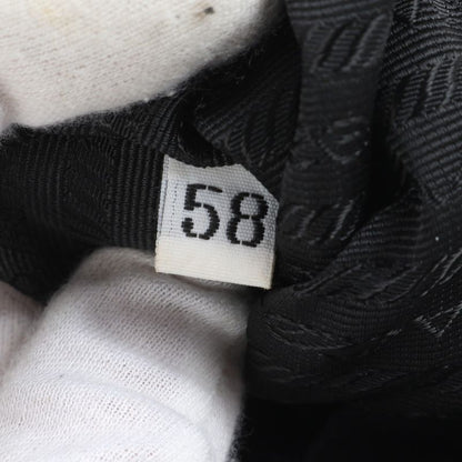 Prada Tessuto Nylon Triangle Logo Leather Backpack Sac Backpack Black Women ERE