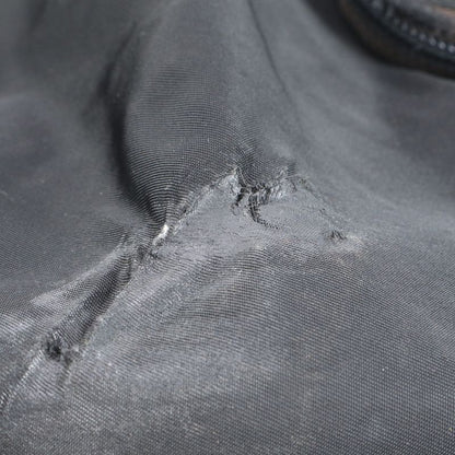 Prada Tessuto Nylon Triangle Logo Leather Backpack Sac Backpack Black Women ERE