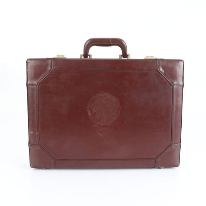 Cartier Must Line Leather Attache Case Hard Case Document Bag Business Briefcase