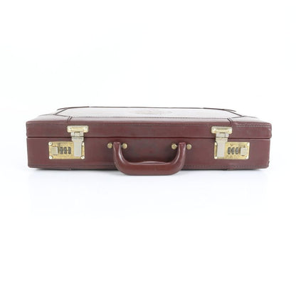 Cartier Must Line Leather Attache Case Hard Case Document Bag Business Briefcase