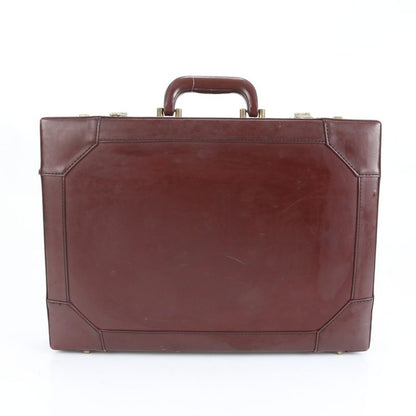 Cartier Must Line Leather Attache Case Hard Case Document Bag Business Briefcase