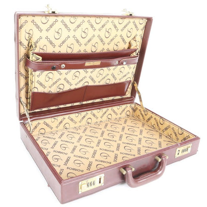 Cartier Must Line Leather Attache Case Hard Case Document Bag Business Briefcase