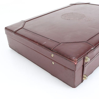 Cartier Must Line Leather Attache Case Hard Case Document Bag Business Briefcase